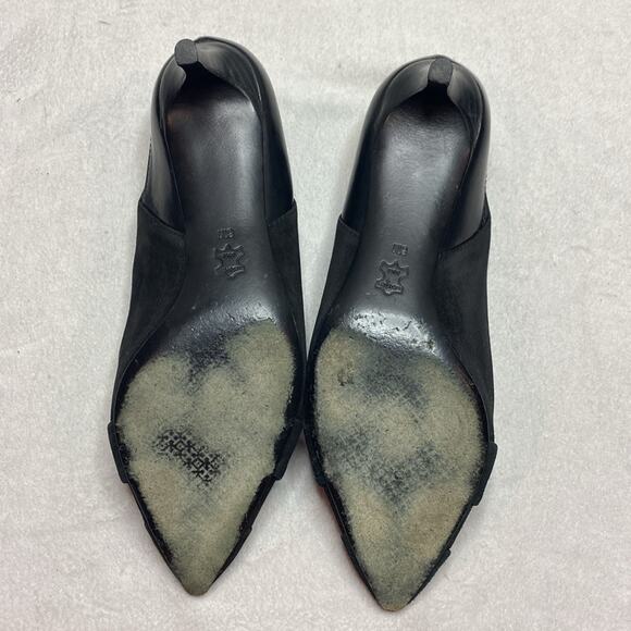 Tory Burch Black patent leather and suede kitten heels size 6 - Picture 7 of 8